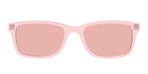 The Pink Crystal With Coral Pink Lens