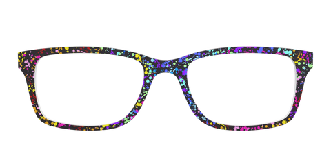 The Rainbow Splatter Black