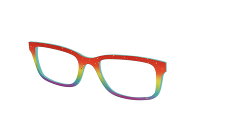 The Spectrum Gradient with Gold Flakes