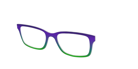 The Ultra Violet to Bright Green Gradient