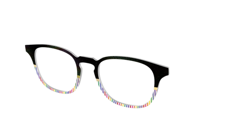 The Chic Pride Stripes Crystal with Gold Foil