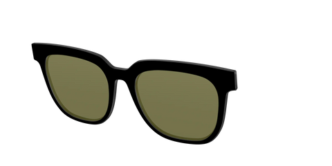The Black with Green Racquet Sport Lens