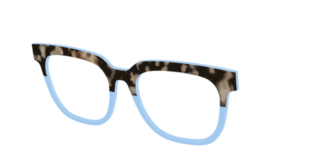 The Denim Tortoise Crystal Split
