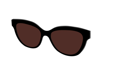 The Black with Brown Golf Lens
