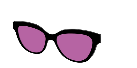 The Black with Violet Golf Lens