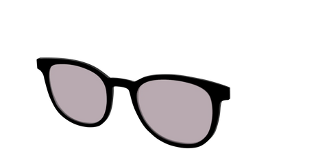 The Black with Gray Gaming Lens