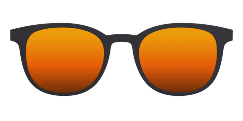 The Polarized Orange Reflective Sun Top
