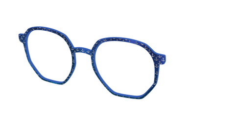 The Blue Shimmer with Silver Foil Anchors