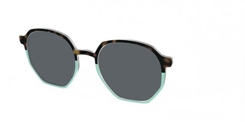 The Polarized Matcha Split Sun Top