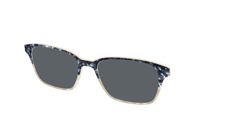 The Polarized Navy to Taupe Pearl Split Sun Top