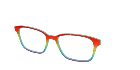 The Spectrum Gradient with Gold Flakes