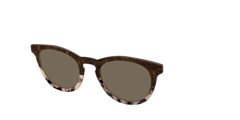 The Polarized Dark Oak Tortoise Split Sun Top