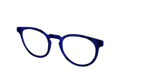 The Indigo Moire Stripes