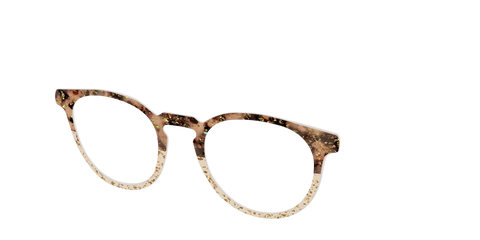 The Khaki Tortoise Crystal Split with Gold Flakes