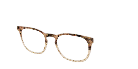 The Khaki Tortoise Crystal Split with Gold Flakes