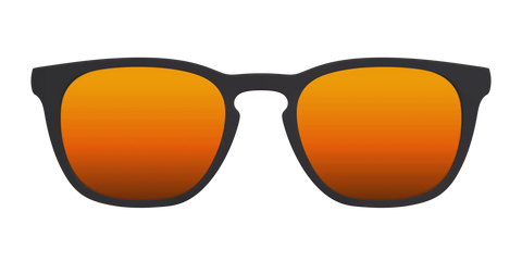The Polarized Orange Reflective Sun Top