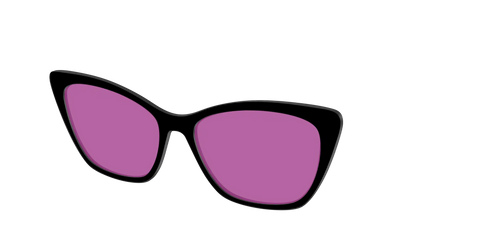 The Black with Violet Golf Lens