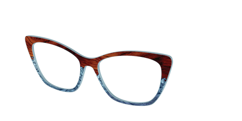 The Blue Wood Waves Crystal