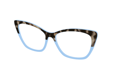The Denim Tortoise Crystal Split