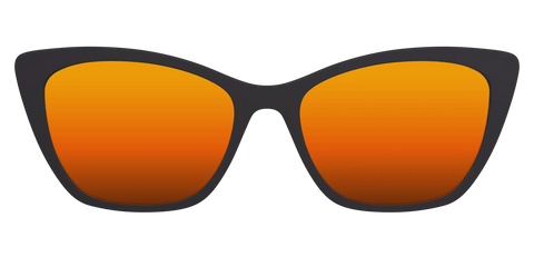 The Polarized Orange Reflective Sun Top