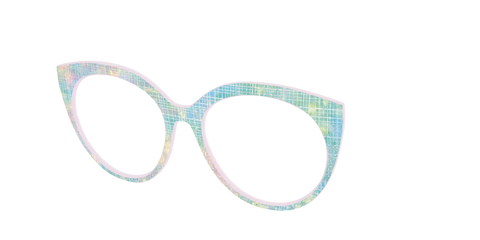 The Pastel Gradient with Holographic Hatching